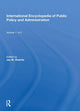 Book cover of: International Encyclopedia of Public Policy and Administration Volume 1. By: Jay M. Shafritz