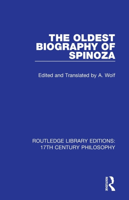 Book cover of: Oldest Biography of Spinoza. By: A. Wolf
