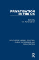 Book cover of: Privatisation in the UK. By: V. V. Ramanadham