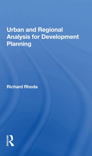 Urban And Regional Analysis For Development Planning