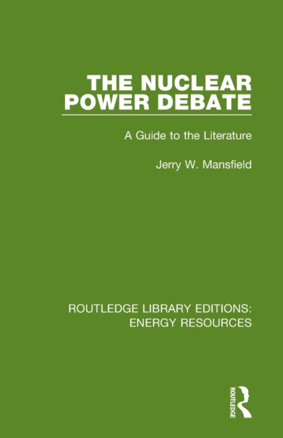 Book cover of: Nuclear Power Debate. By: Jerry W. Mansfield