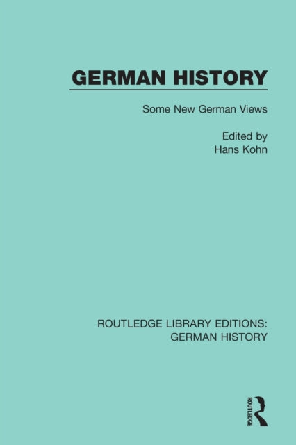 Book cover of: German History. By: Hans Kohn