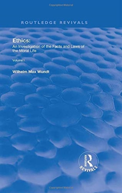 Book cover of: Ethics. By: Wilhelm Max Wundt