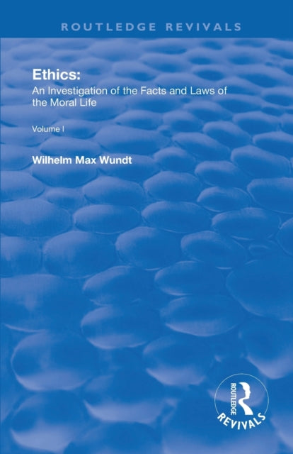 Book cover of: Ethics. By: Wilhelm Max Wundt