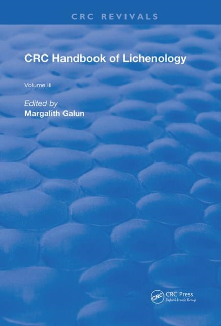 Book cover of: Handbook of Lichenology. By: Margalith Galun