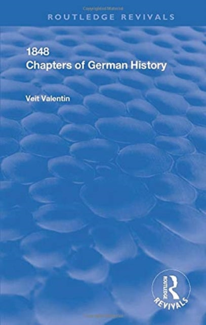 Book cover of: Chapters of German History. By: Veit Valentin
