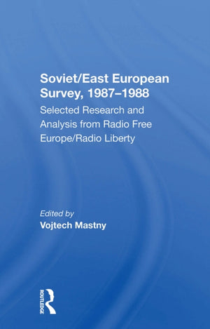 Soviet/East European Survey, 1987-1988