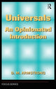 Book cover of: Universals. By: D. M. Armstrong