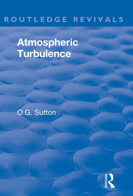 Book cover of: Atmospheric Turbulence. By: O. G. Sutton