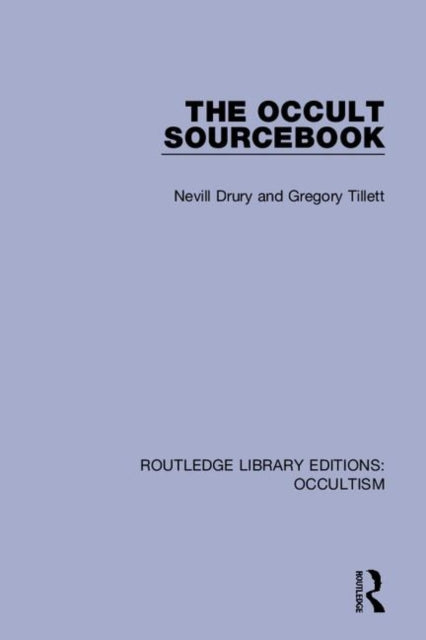 Book cover of: Occult Sourcebook. By: Nevill Drury