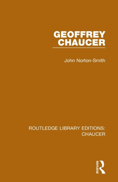 Book cover of: Geoffrey Chaucer. By: John Norton-Smith