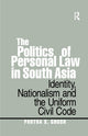 Book cover of: Politics of Personal Law in South Asia. By: Partha S. Ghosh