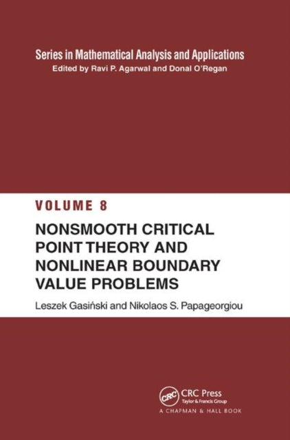 Book cover of: Nonsmooth Critical Point Theory and Nonlinear Boundary Value Problems. By: Leszek Gasinski