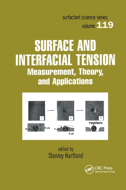 Book cover of: Surface and Interfacial Tension. By: Stanley Hartland