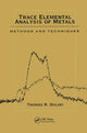 Book cover of: Trace Elemental Analysis of Metals. By: Thomas R. Dulski