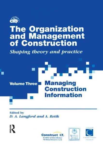 Book cover of: Organization and Management of Construction. By: David Langford