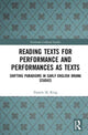 Book cover of: Reading Texts for Performance and Performances as Texts. By: Pamela M. King