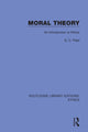 Book cover of: Moral Theory. By: G. C. Field