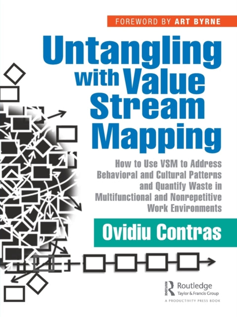 Book cover of: Untangling with Value Stream Mapping. By: Ovidiu Contras