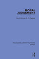 Book cover of: Moral Judgement. By: D. D. Raphael