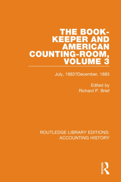 Book cover of: Book-Keeper and American Counting-Room Volume 3. By: Richard P. Brief