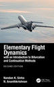 Book cover of: Elementary Flight Dynamics with an Introduction to Bifurcation and Continuation Methods. By: Nandan K. Sinha