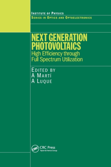 Book cover of: Next Generation Photovoltaics. By: Antonio Martí