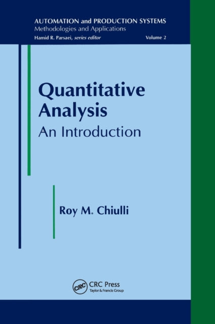 Book cover of: Quantitative Analysis. By: Roy M. Chiulli