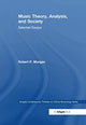 Book cover of: Music Theory, Analysis, and Society. By: Morgan, Robert P.