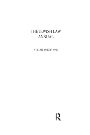 Jewish Law Annual Volume 21
