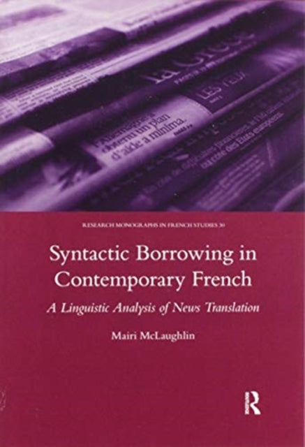 Book cover of: Syntactic Borrowing in Contemporary French