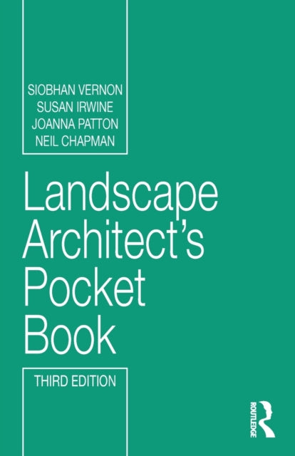 Book cover of: Landscape Architect's Pocket Book. By: Siobhan Vernon