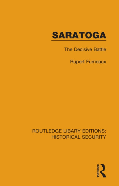 Book cover of: Saratoga. By: Rupert Furneaux