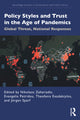 Book cover of: Policy Styles and Trust in the Age of Pandemics