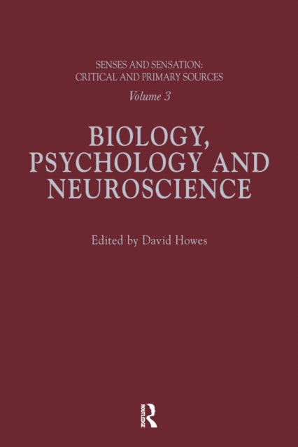 Book cover of: Senses and Sensation: Vol 3. By: David Howes