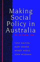 Book cover of: Making Social Policy in Australia. By: Tony Dalton