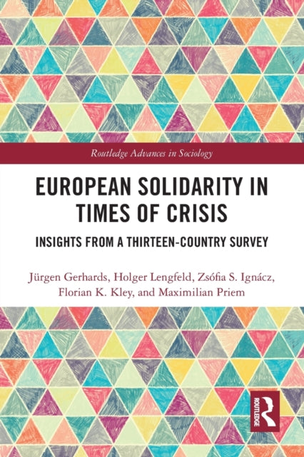 Book cover of: European Solidarity in Times of Crisis. By: Jürgen Gerhards