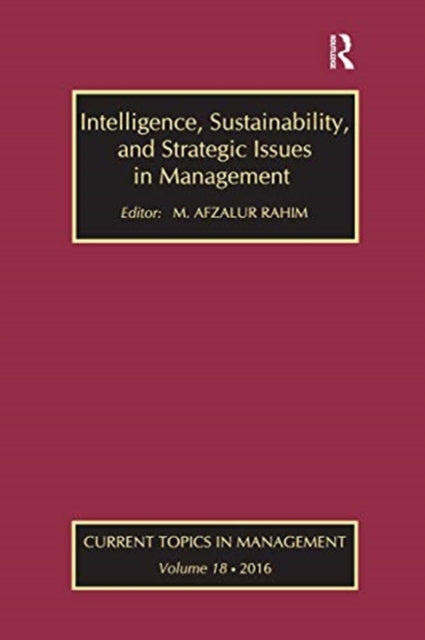 Book cover of: Intelligence, Sustainability, and Strategic Issues in Management