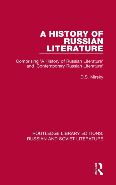 Book cover of: History of Russian Literature. By: D. S. Mirsky