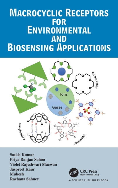 Book cover of: Macrocyclic Receptors for Environmental and Biosensing Applications. By: Satish Kumar