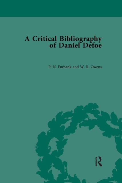 Book cover of: Critical Bibliography of Daniel Defoe