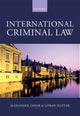 Book cover of: International Criminal Law. By: Alexander Zahar