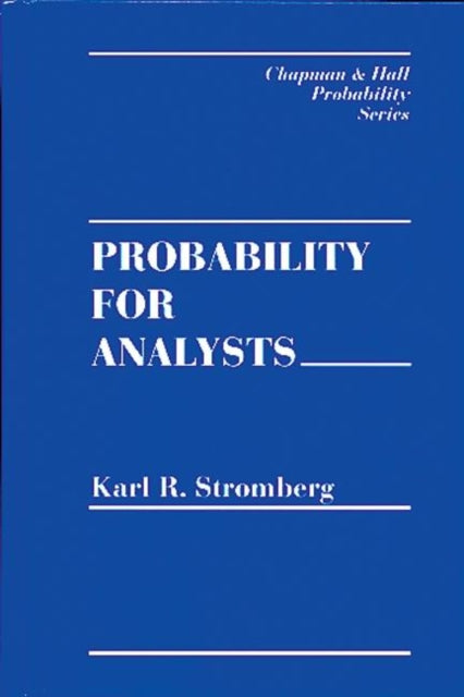 Book cover of: Probability For Analysts