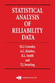 Book cover of: Statistical Analysis of Reliability Data. By: Martin J. Crowder