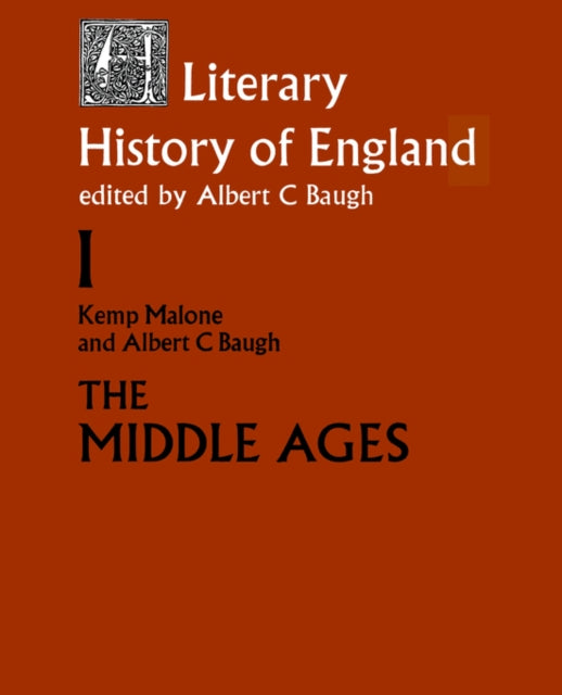 Book cover of: Literary History of England. By: Albert C. Baugh