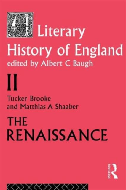 Book cover of: Literary History of England. By: T. Brooke: M.A.