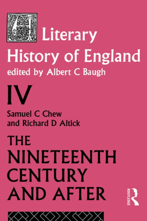 A Literary History of England Vol. 4
