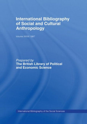 IBSS: Anthropology: 1987 Volume 33