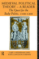 Book cover of: Medieval Political Theory: A Reader. By: Cary Nederman