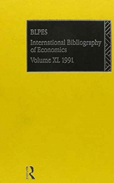 Book cover of: IBSS: Economics: 1991 Vol 40. By: Brit Lib Pol &